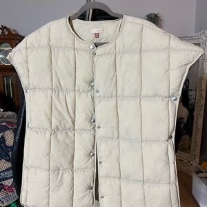 PILCRO Quilted Vest with Snap Buttons